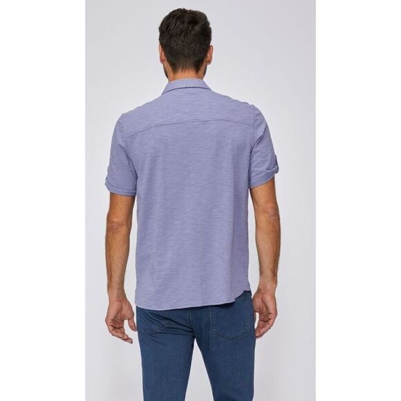 PAIGE JEANS Brayden Riverside Morning Short Sleeved Shirt NWT Size XXL - Picture 3 of 10